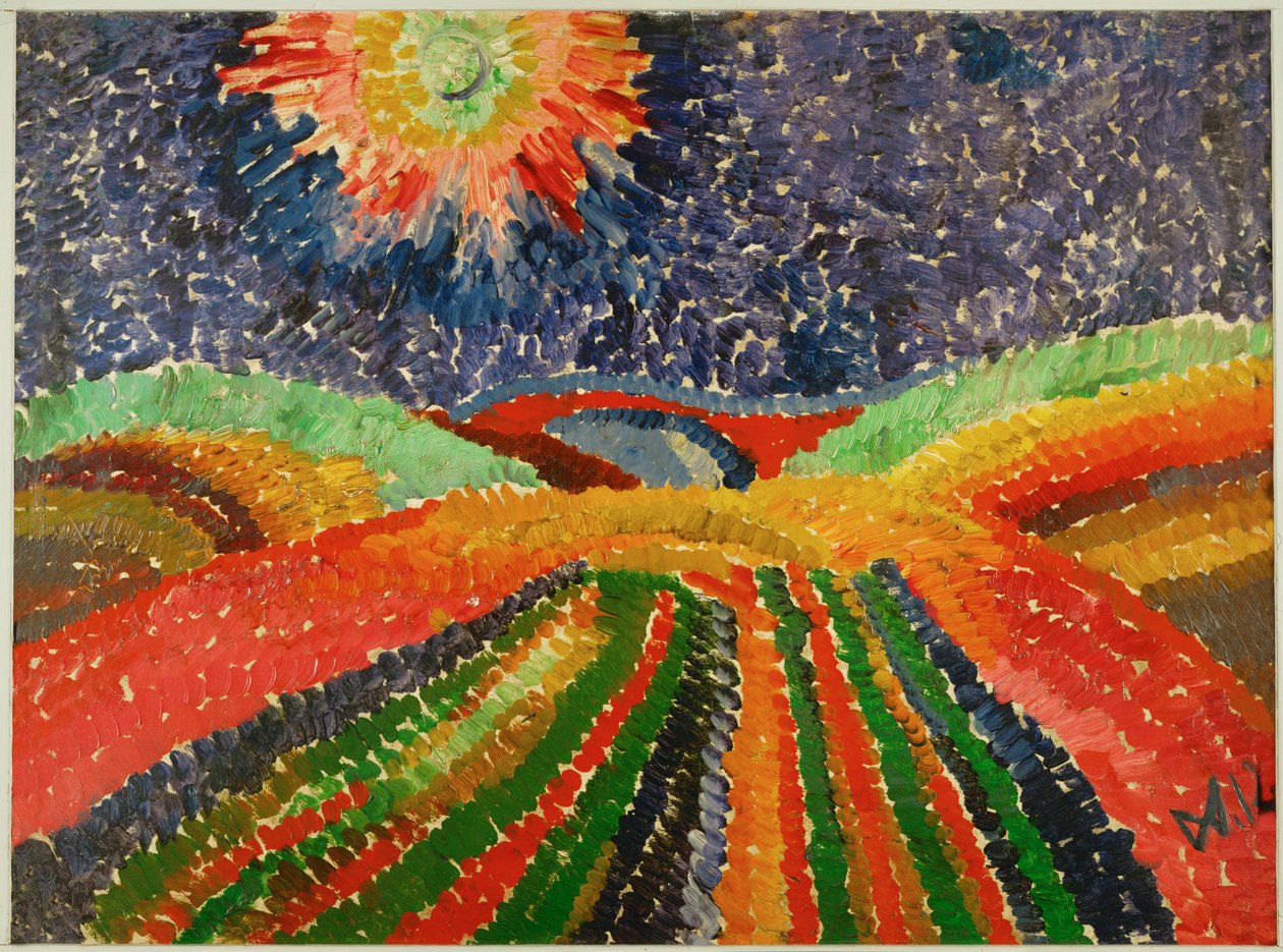 Chemin à travers champs - Wilhelm Morgner