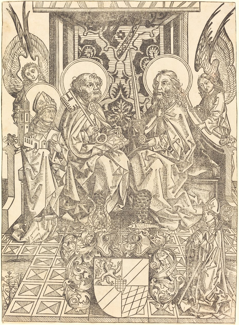 Saints Pierre et Paul sous un dais - Wilhelm Pleydenwurff