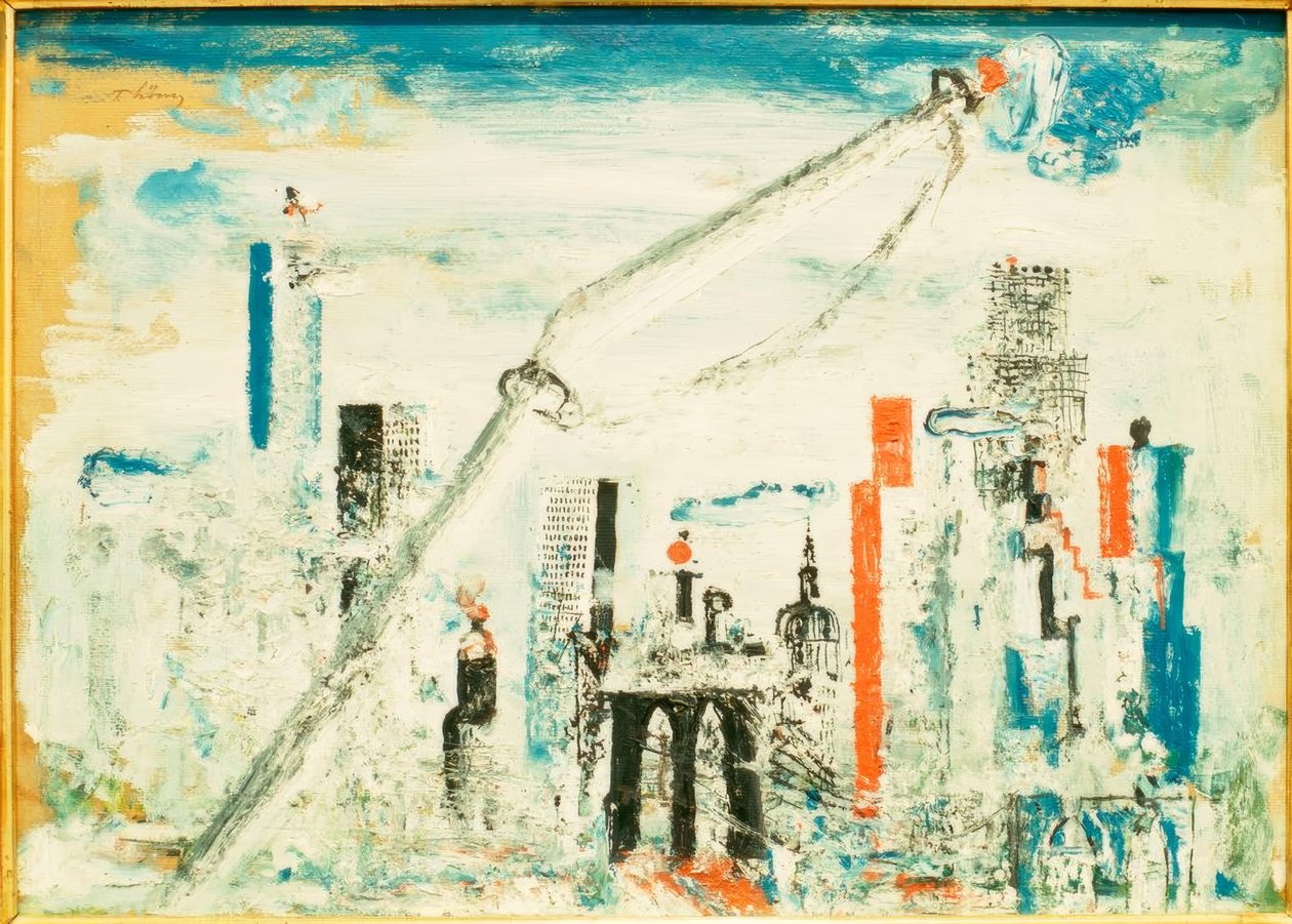 New York, Manhattan avec grue - Wilhelm Thöny