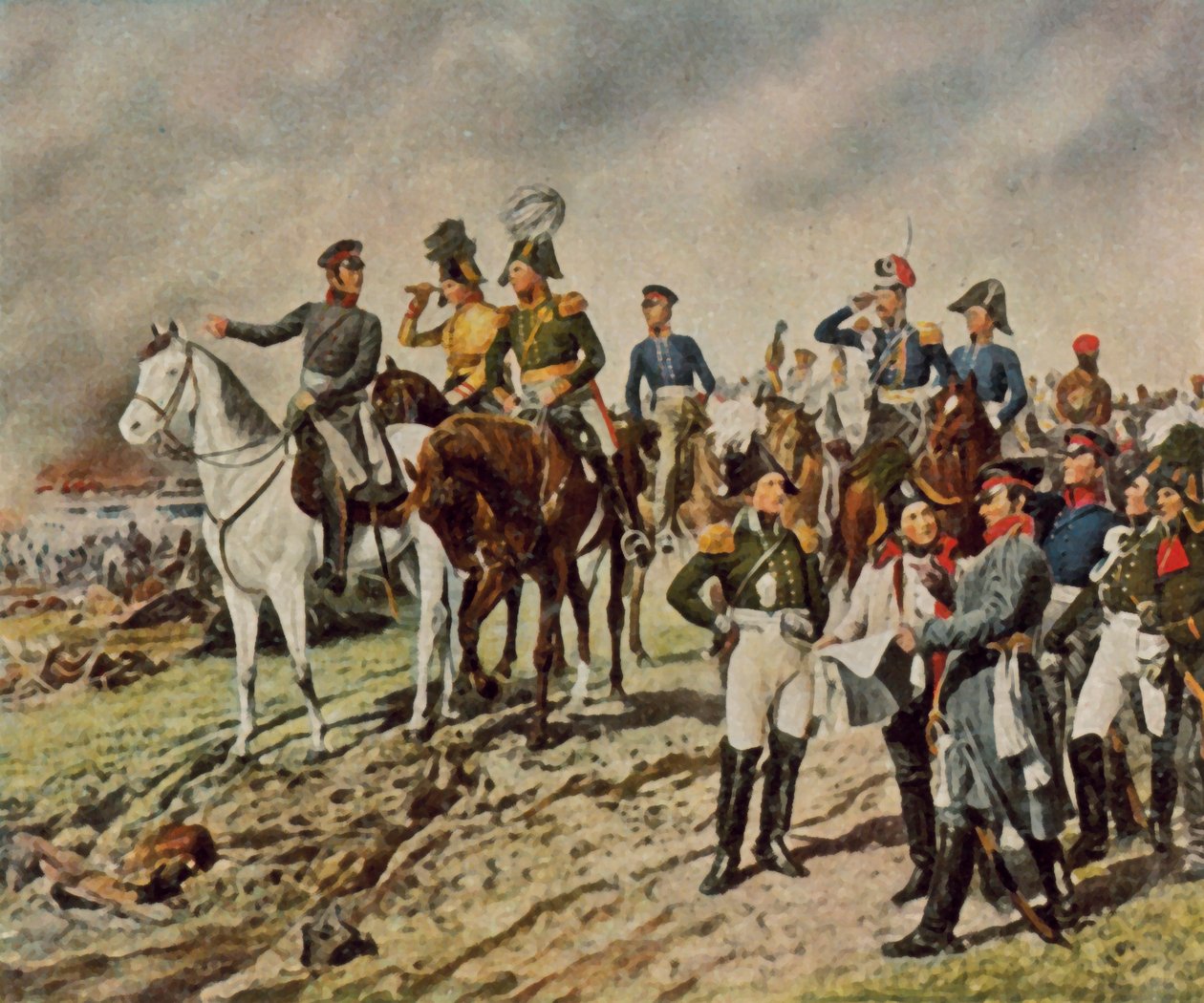 La bataille des nations près de Leipzig - Wilhelm Werner Schuch