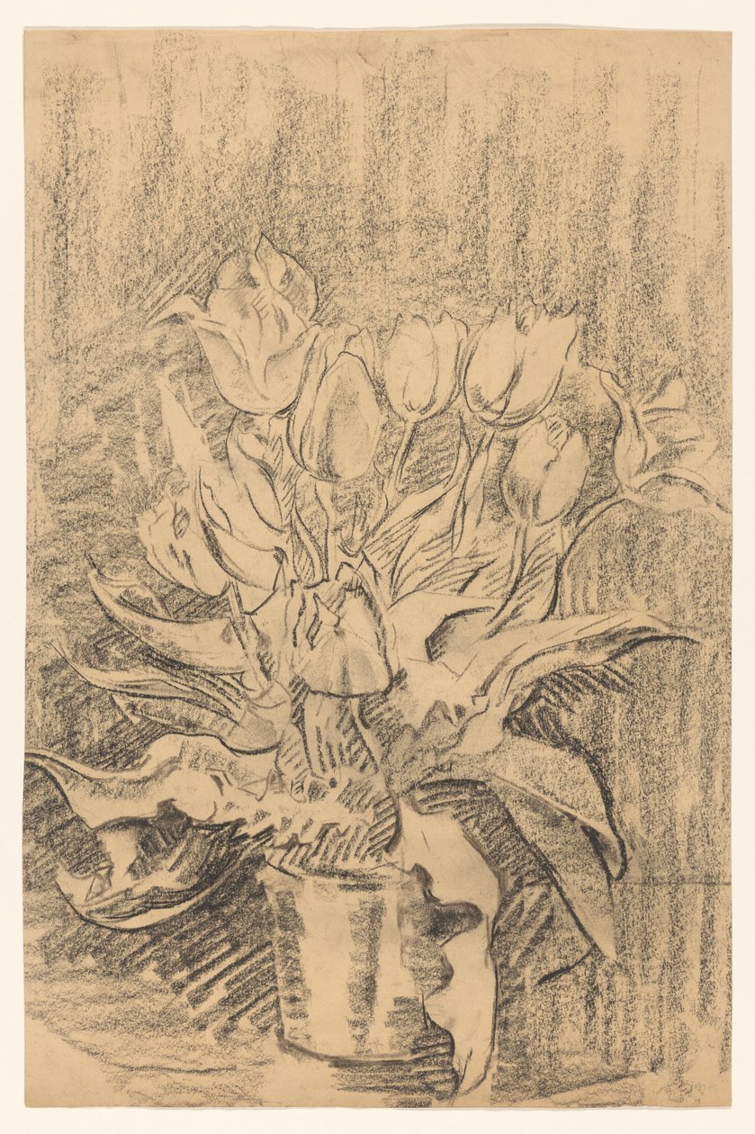 Vase avec des tulipes - Wilhelmus Johannes Steenhoff