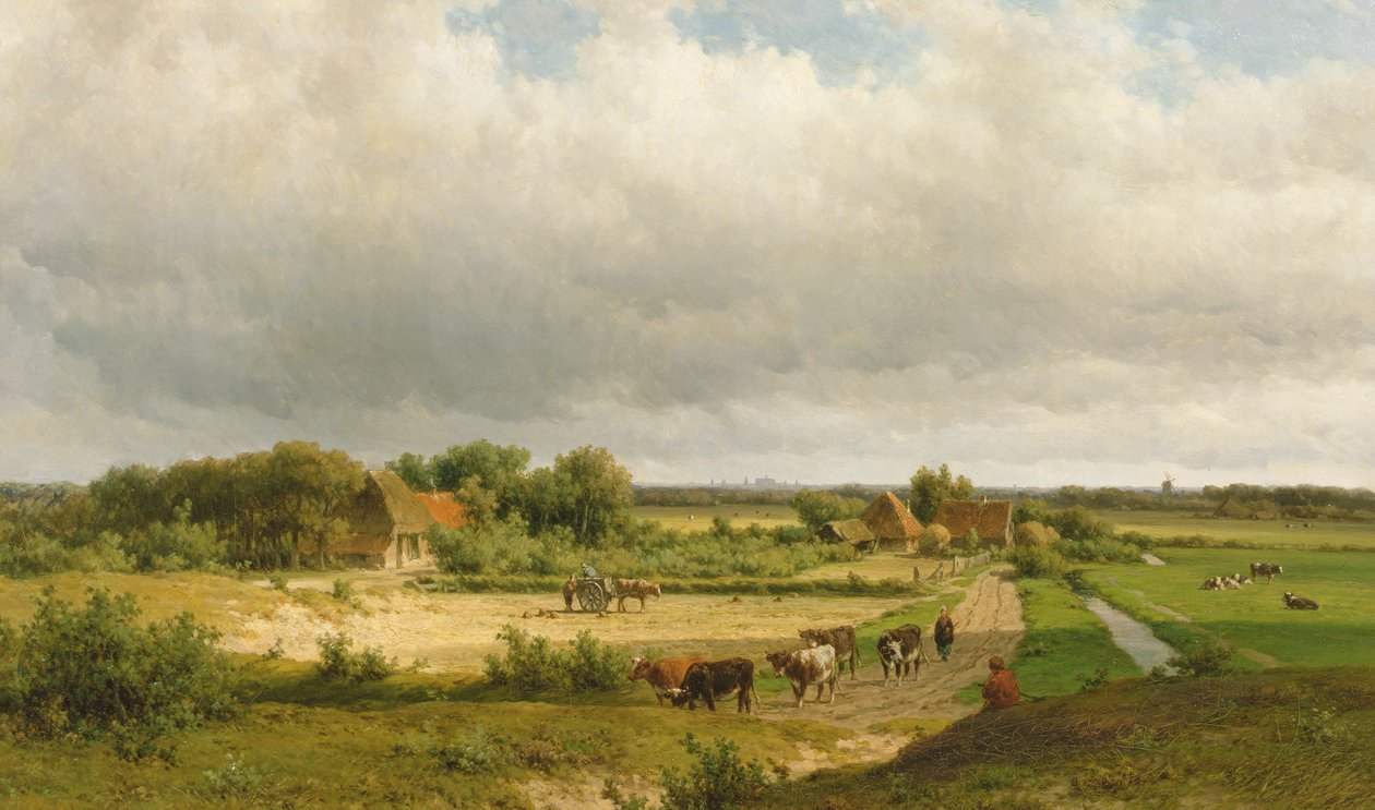 Paysage hollandais étendu - Willem Vester