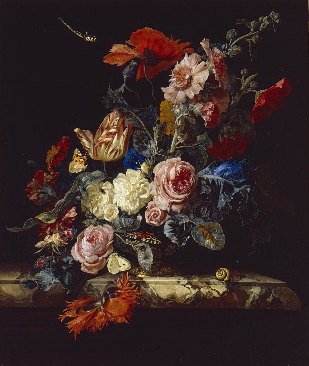 Un vase de fleurs, 1663 - Willem van Aelst