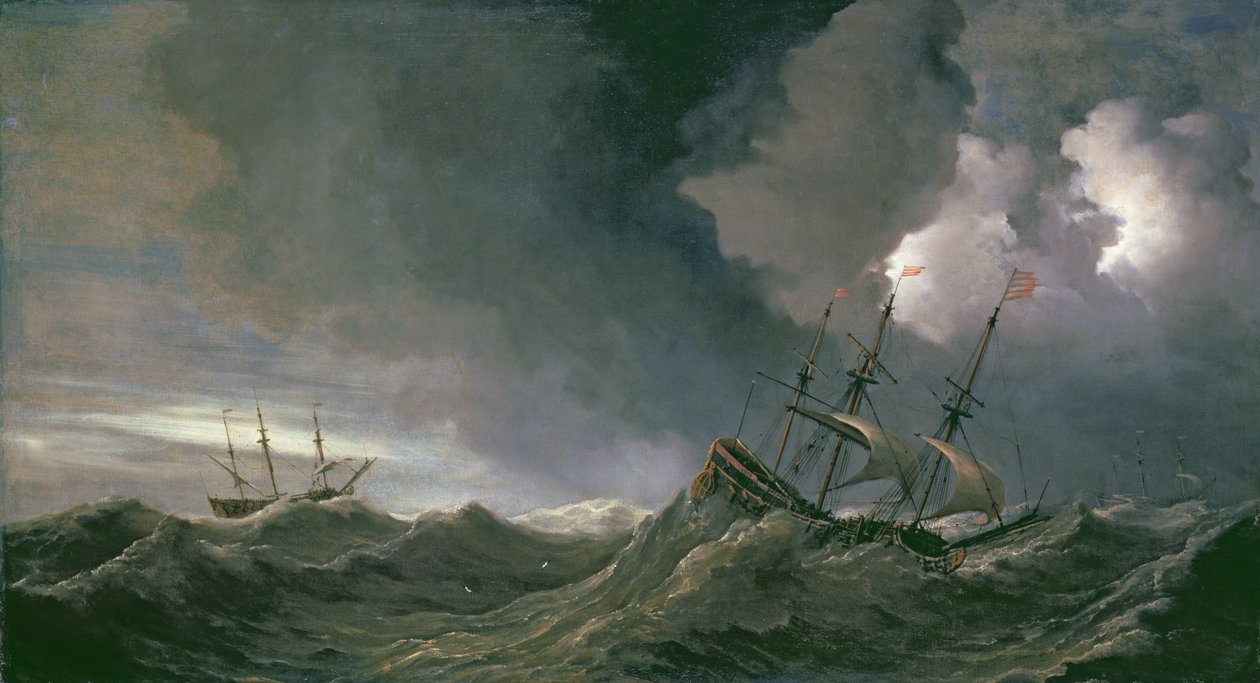 Tempête en mer - Willem van de Velde the Younger