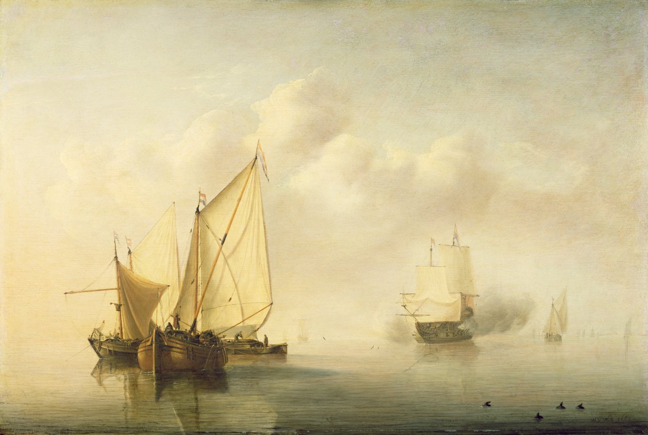 Mer calme, 1653 - Willem van de Velde