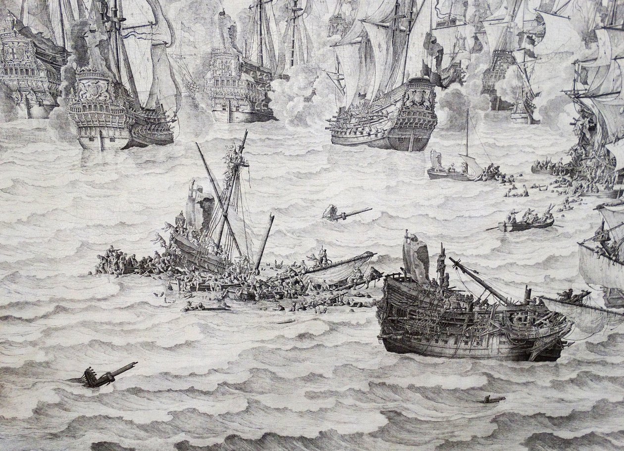 Bataille de Terheide - Willem van de Velde the Elder