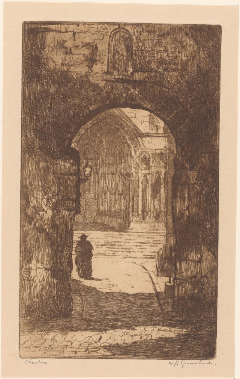 Chartres - Willem Adrianus Grondhout (signed by artist)