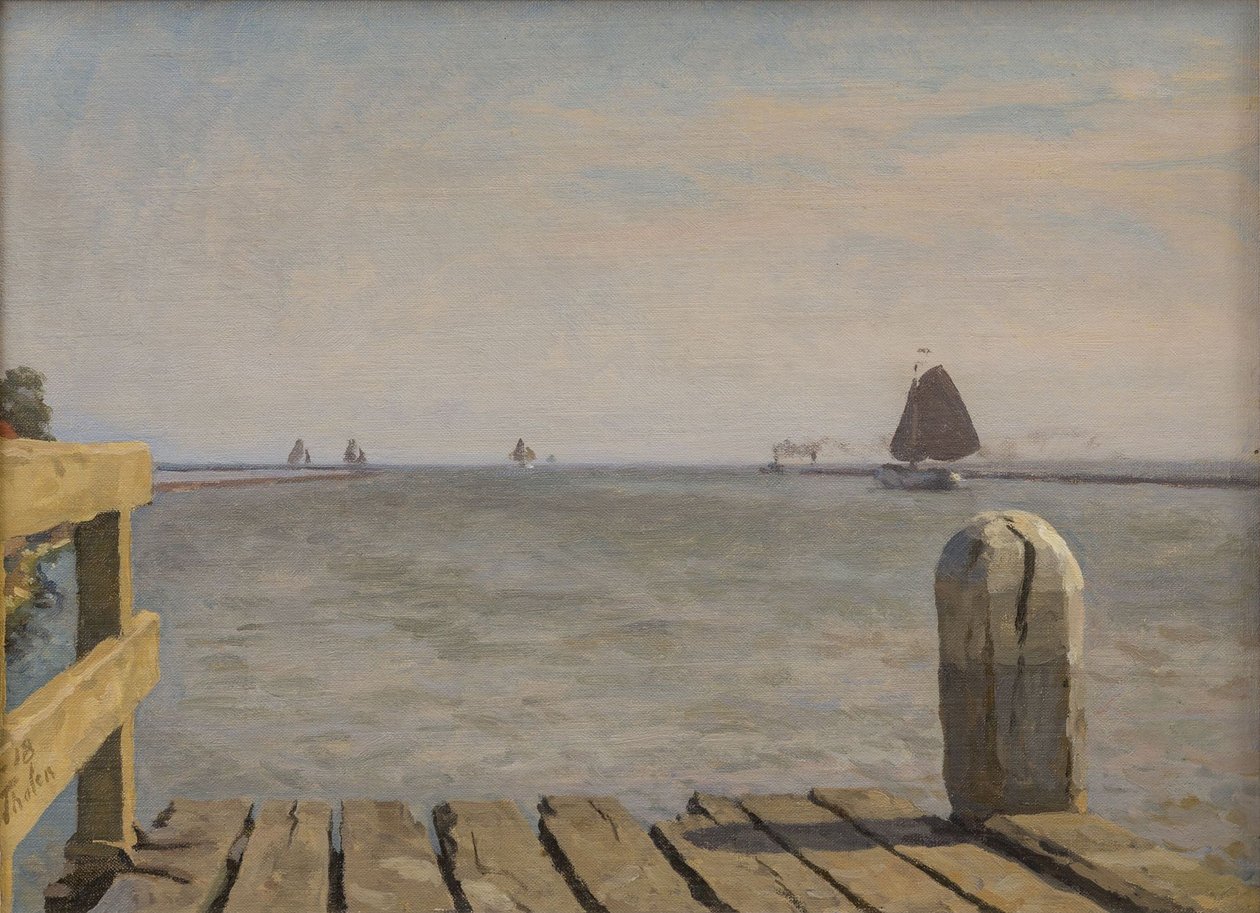 Quai à Enkhuizen, 1918 - Willem Bastiaan Tholen