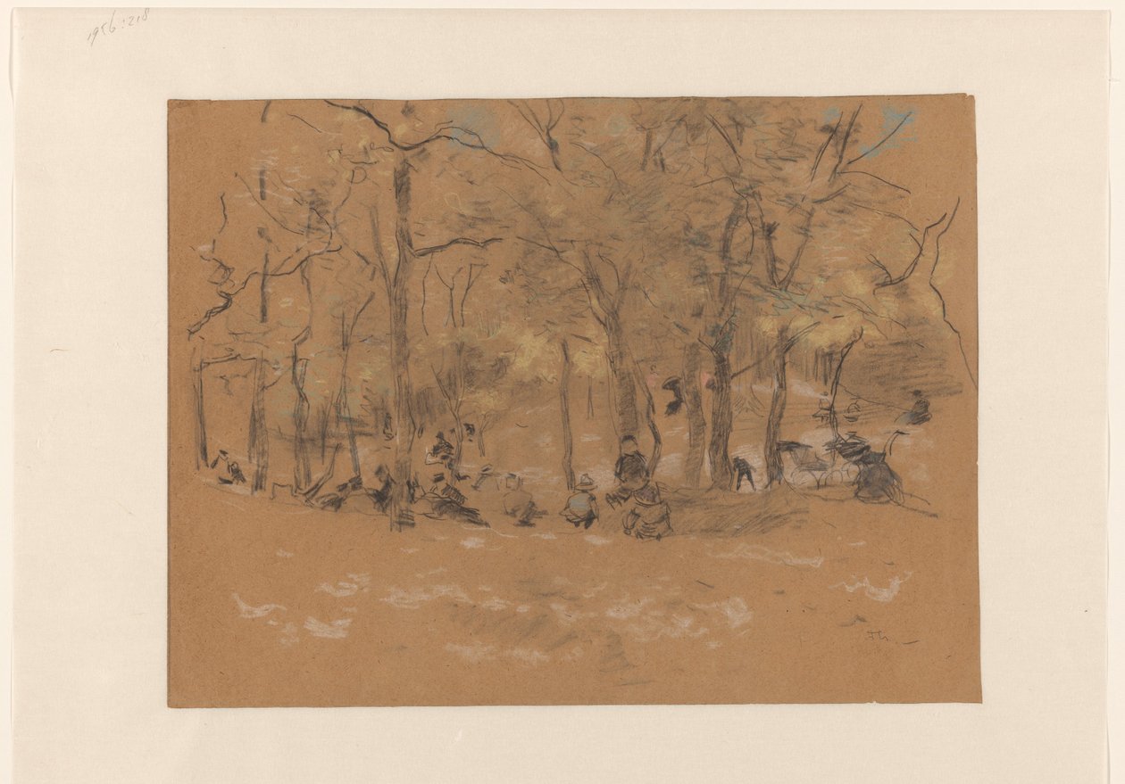 Enfants jouant dans le Zandplek, dans les bois de Scheveningen - Willem Bastiaan Tholen