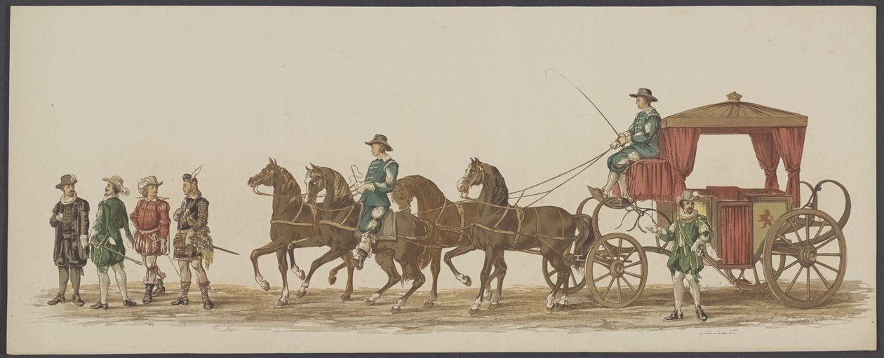 Défilé de Delft de 1862, quatrième et cinquième groupe - Willem Bernardus IJzerdraat
