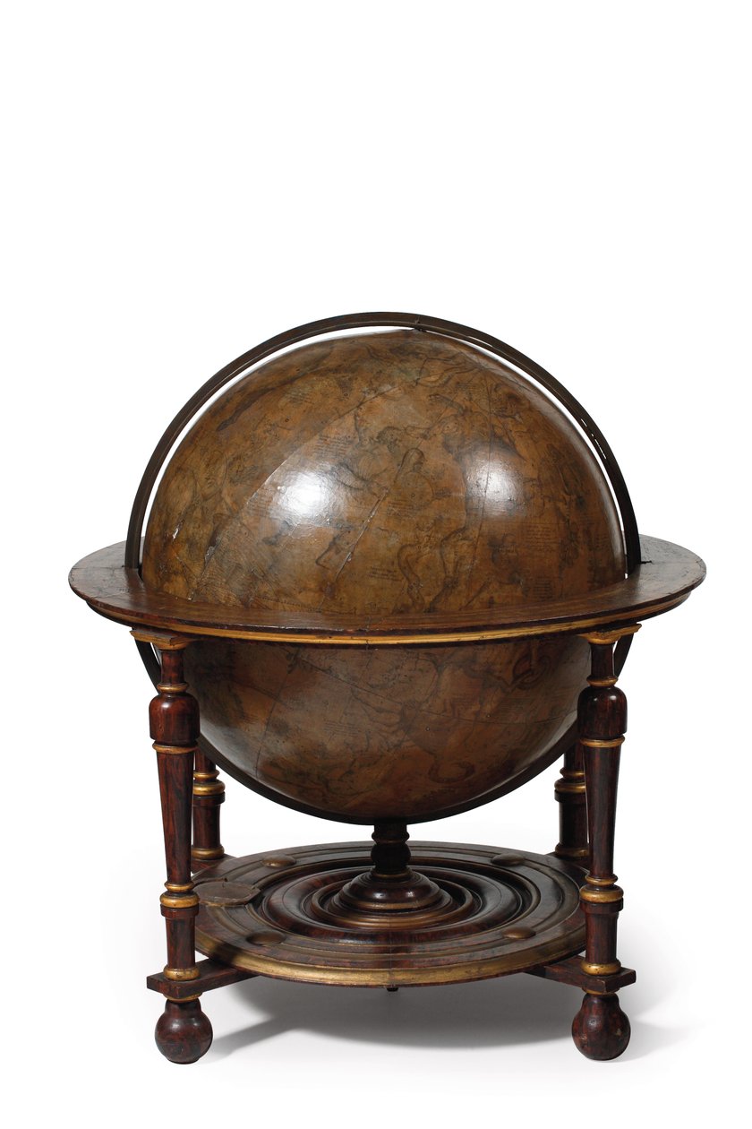 Grande paire de globes de bibliothèque, le terrestre 1645/48, le céleste après vers 1630 - Willem Blaeu