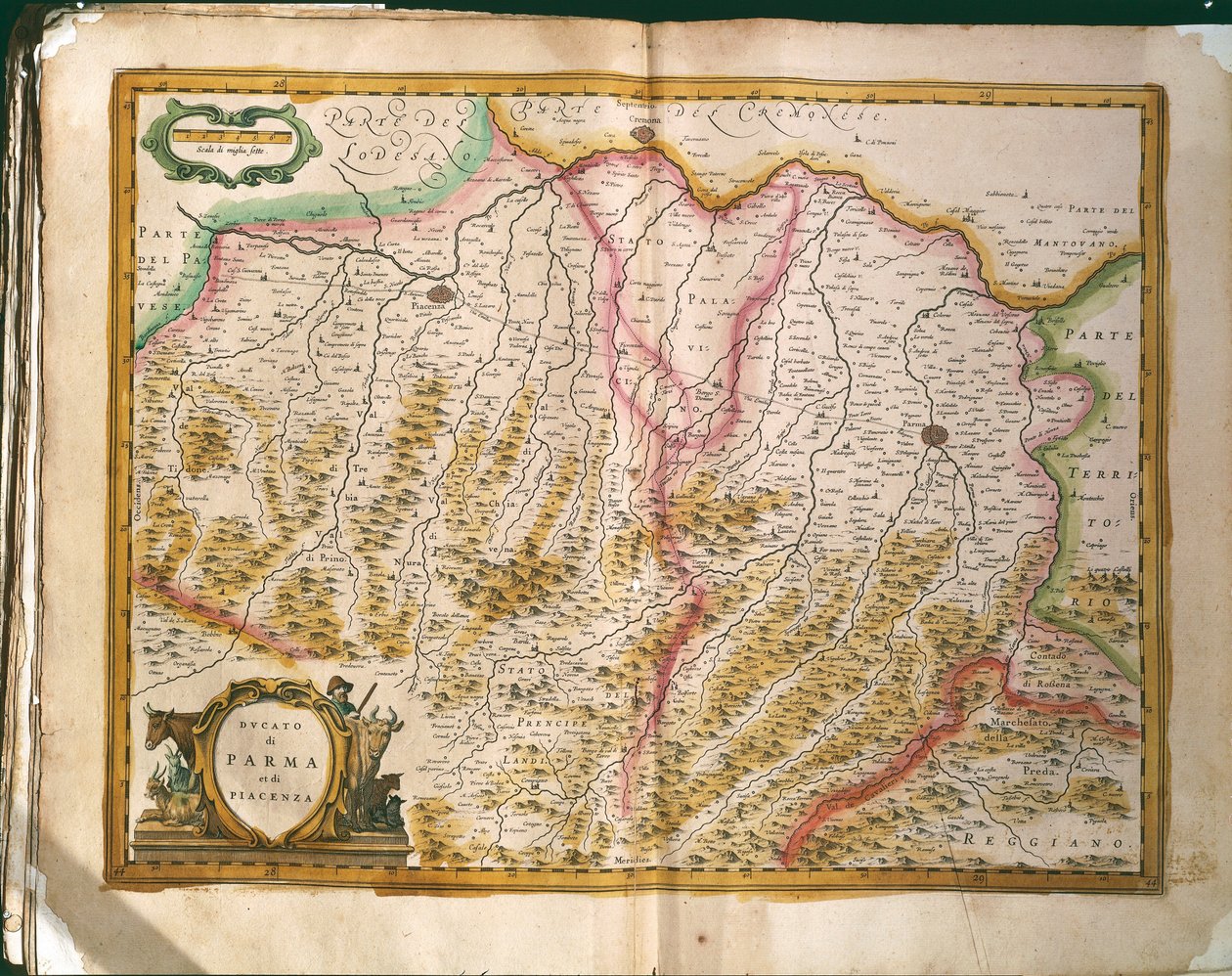 Carte du Duché de Parme - Willem Blaeu