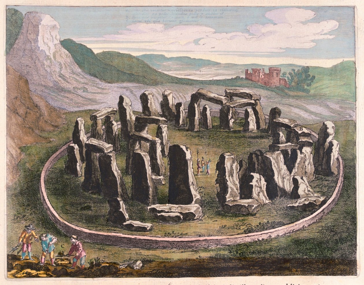 Stonehenge, dans "Theatrum Orbis Terrarum, sive Atlas Novus" de Willem Blaeu, Amsterdam - Willem Blaeu