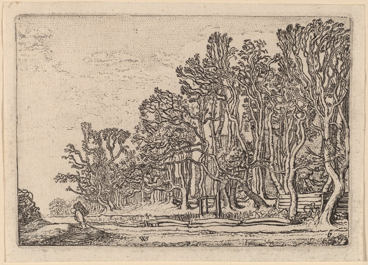 Deux haies de planches - Willem Buytewech