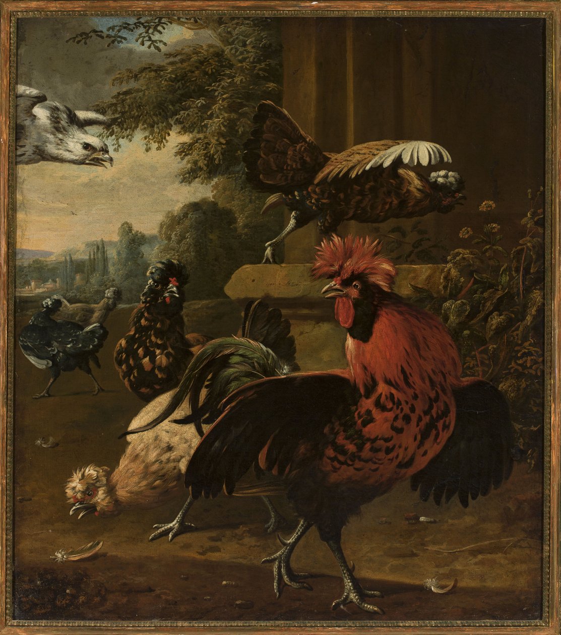 Oiseaux attaqués par un faucon - Willem Frederiksz van Royen