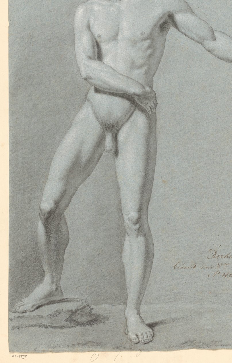 Nu masculin debout, vu de face (3e prix 1810) - Willem Grebner