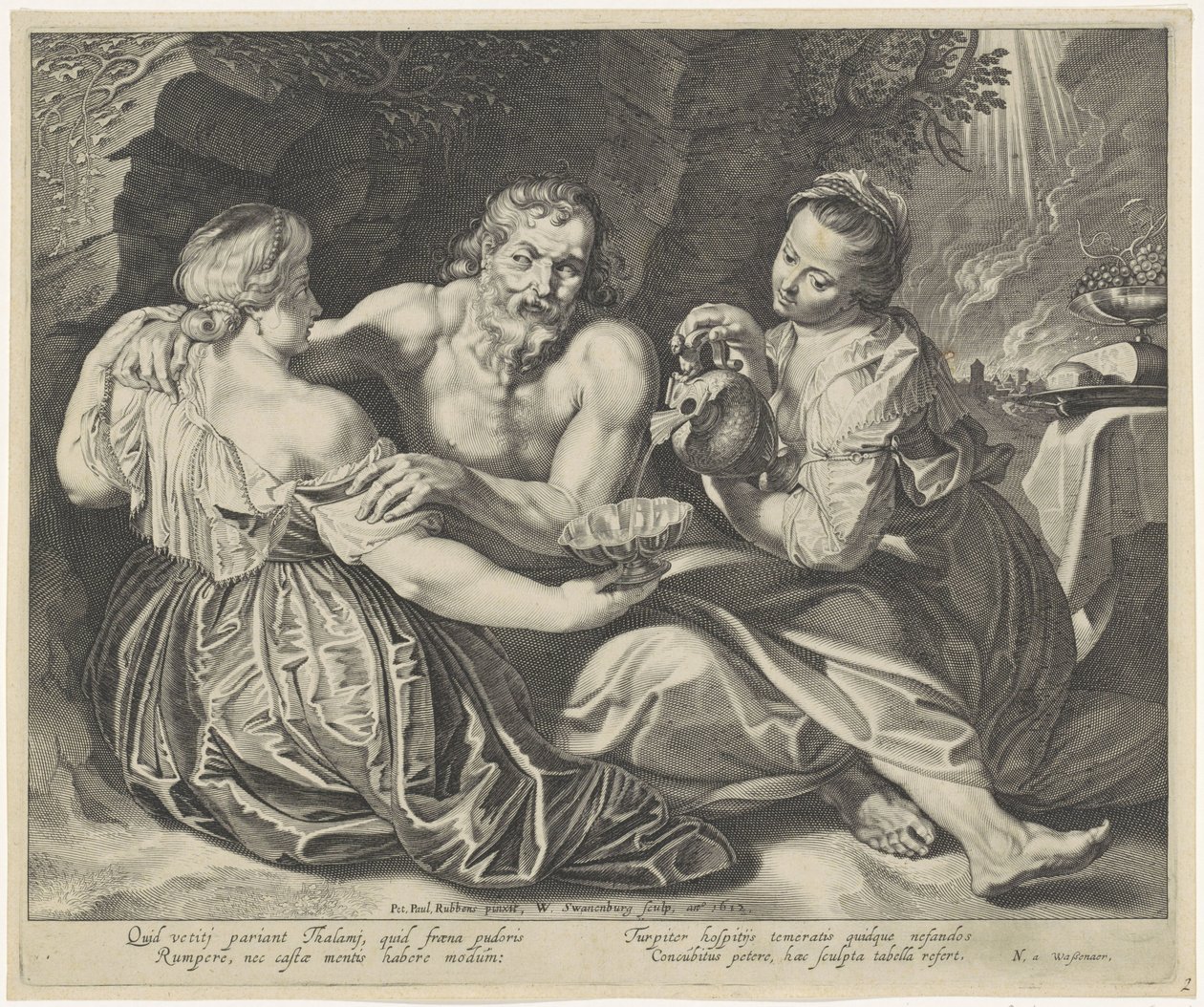 Loth enivré par ses filles - Willem Isaacsz. van Swanenburg