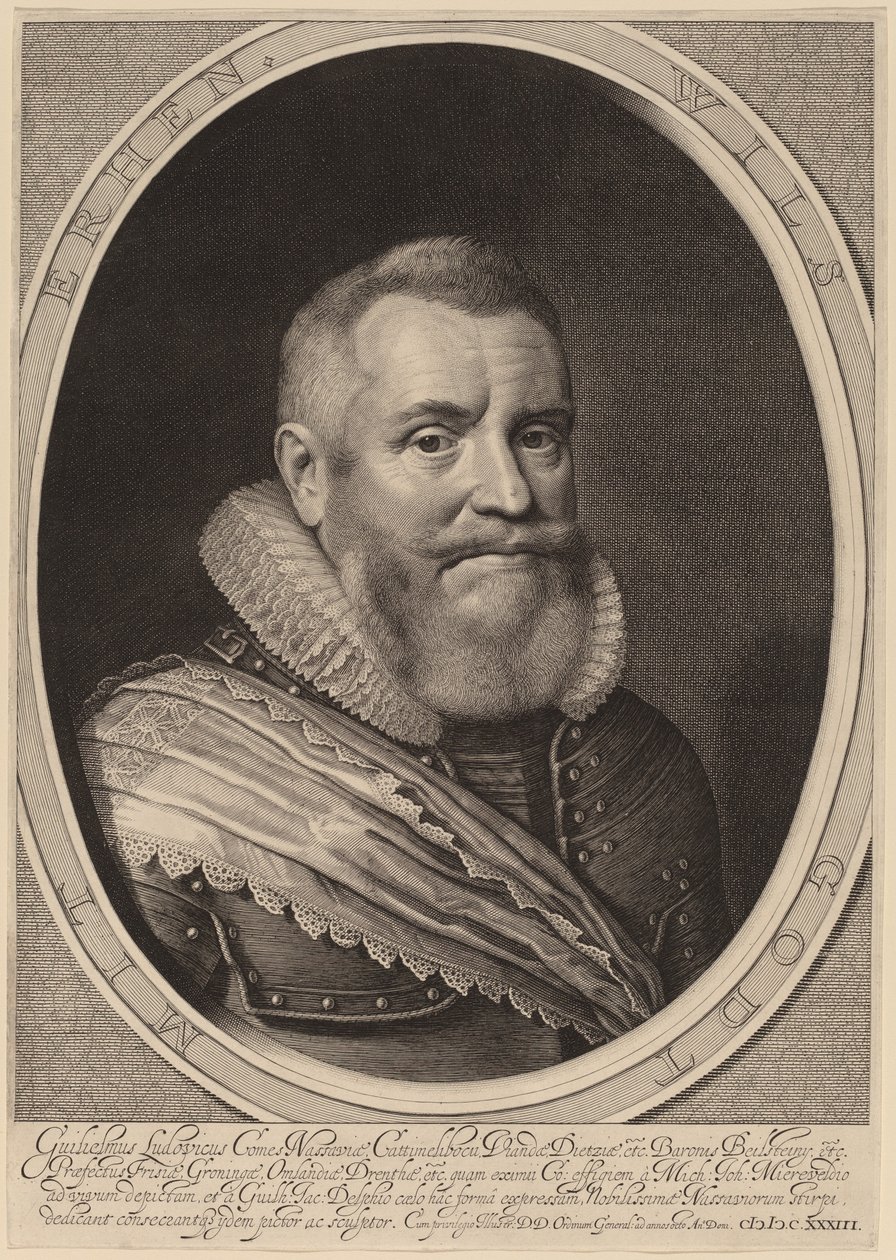 Guillaume Louis, Comte de Nassau-Beilstein - Willem Jacobsz Delff after Michiel van Miereveld