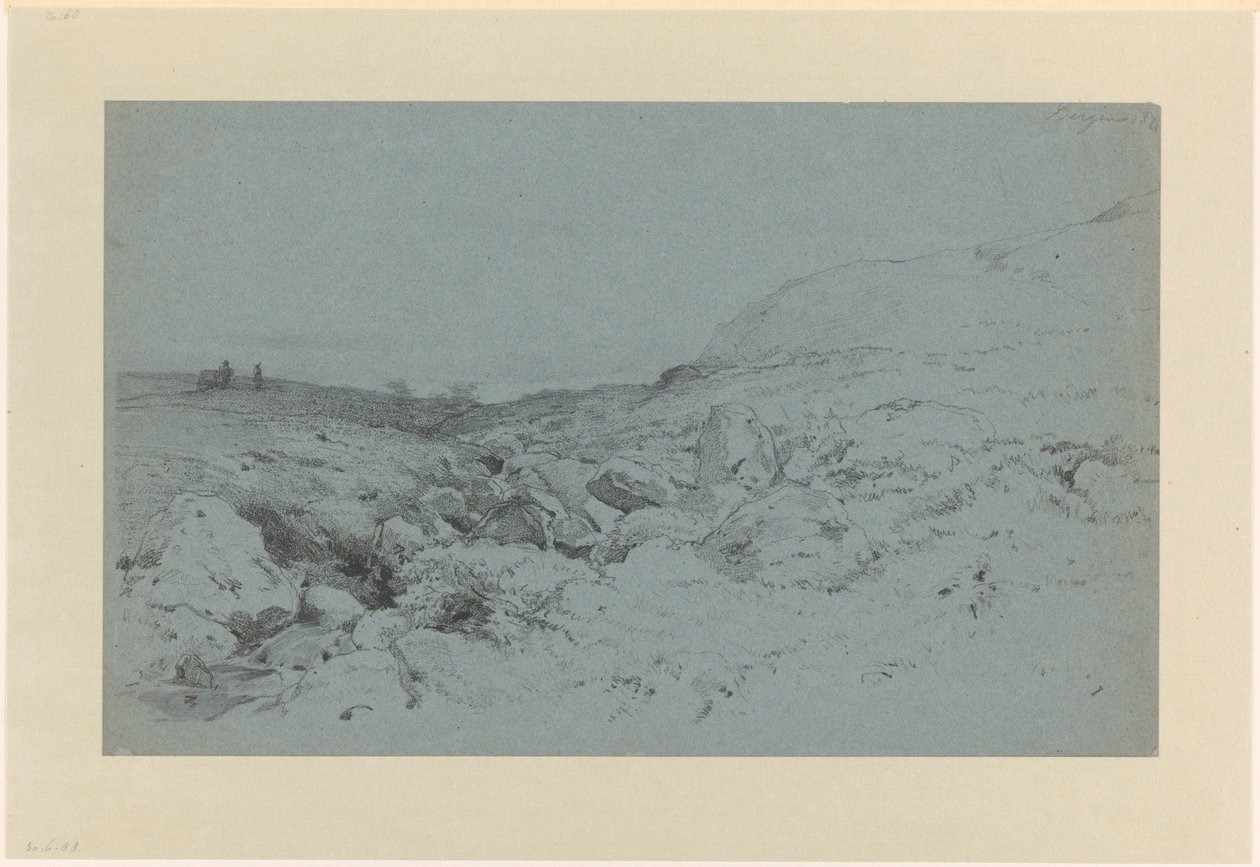Paysage vallonné avec ruisseau, près de Bergen en Norvège - Willem Maris
