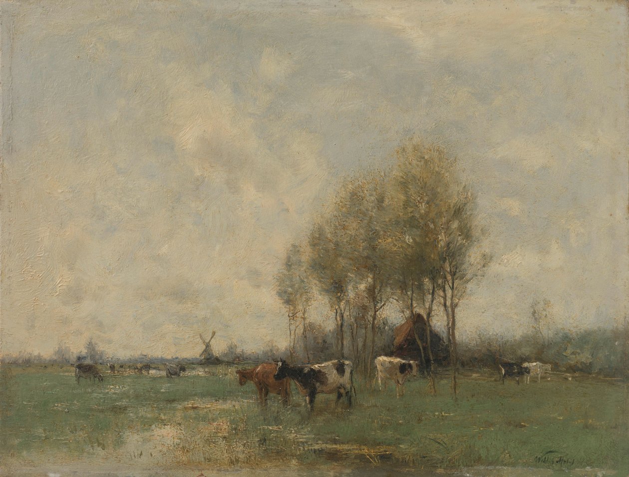 Prairie avec vaches - Willem Maris