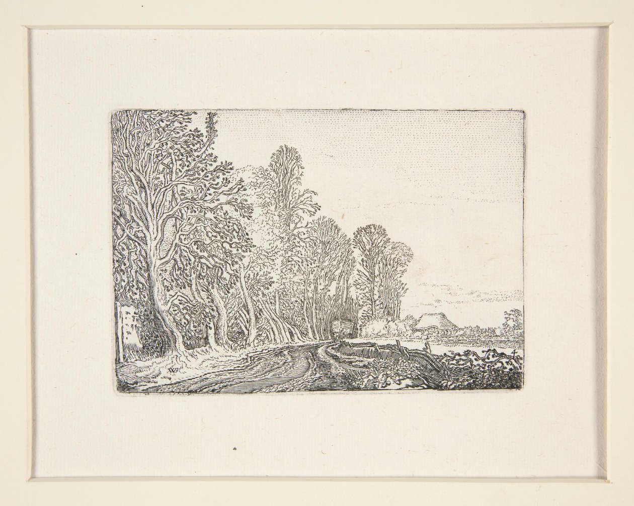 Route au bord de la forêt, Planche 4 de la série Les Paysages - Willem Pietersz. Buytewech