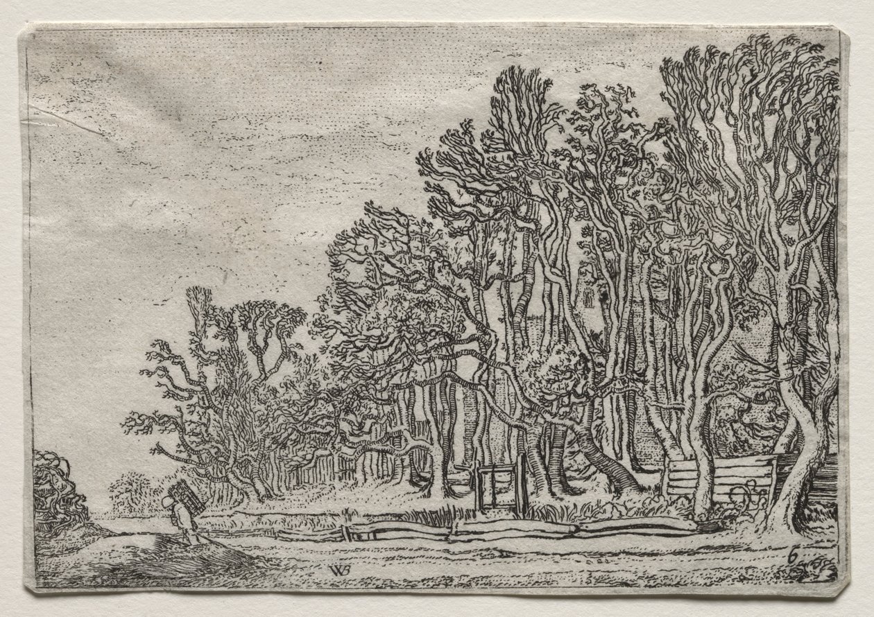 Le jeu des paysages : deux haies de planches, 1616 - Willem Pietersz Buytewech
