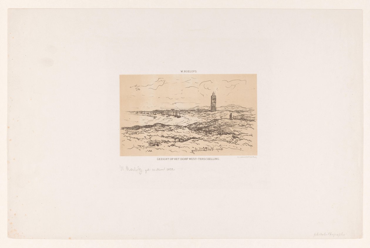 Vue du village de West-Terschelling - Willem Roelofs (I)