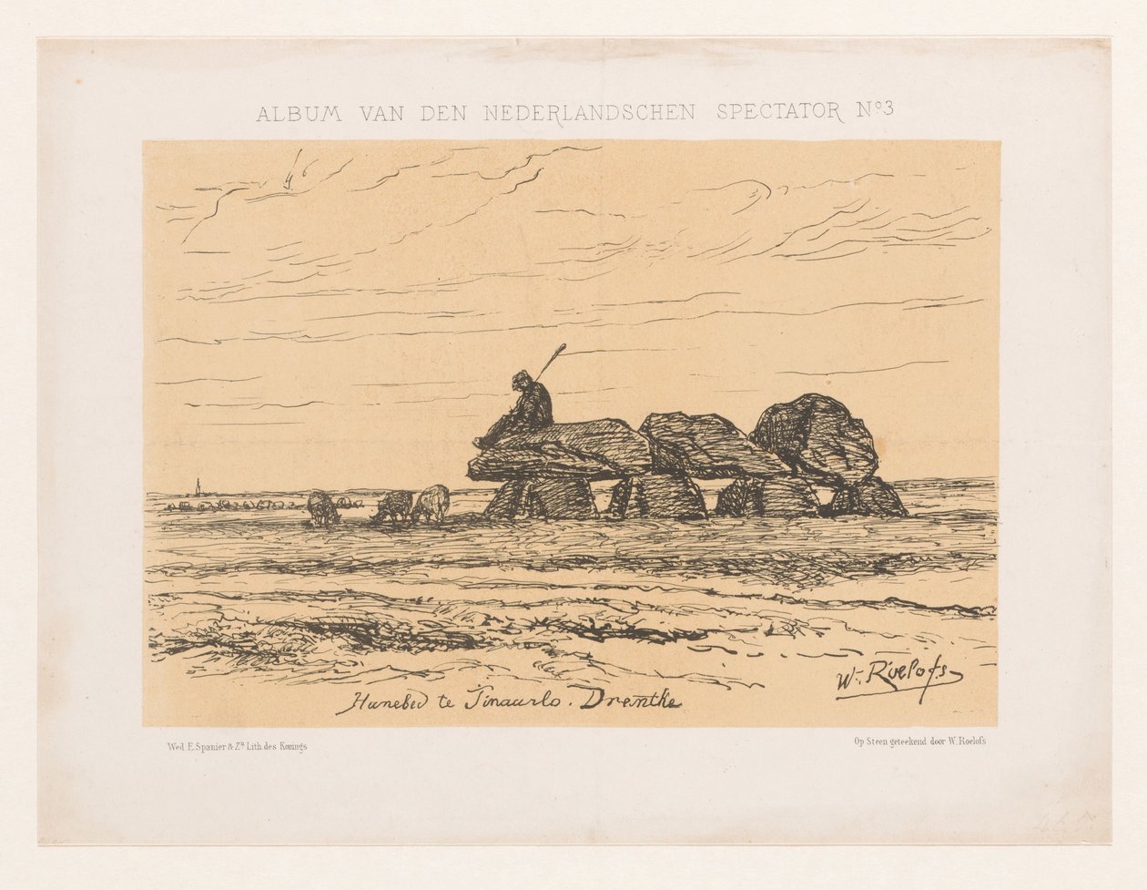 Dolmen à Tynaarlo en Drenthe - Willem Roelofs (I)