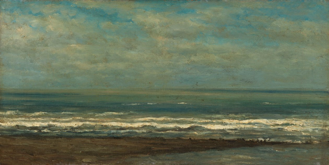 Paysage marin près de Heijst, vers 1868 (huile sur toile) - Willem Roelofs