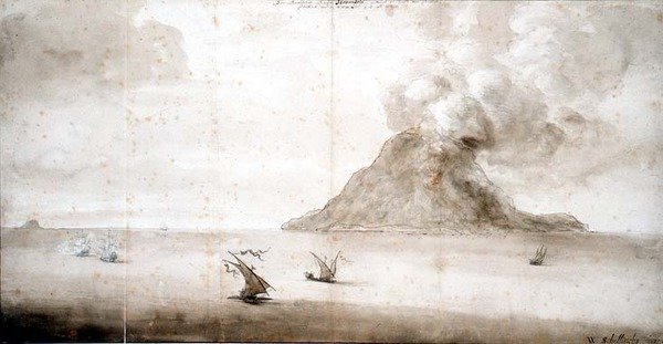 Vue de Stromboli - Willem Schellinks