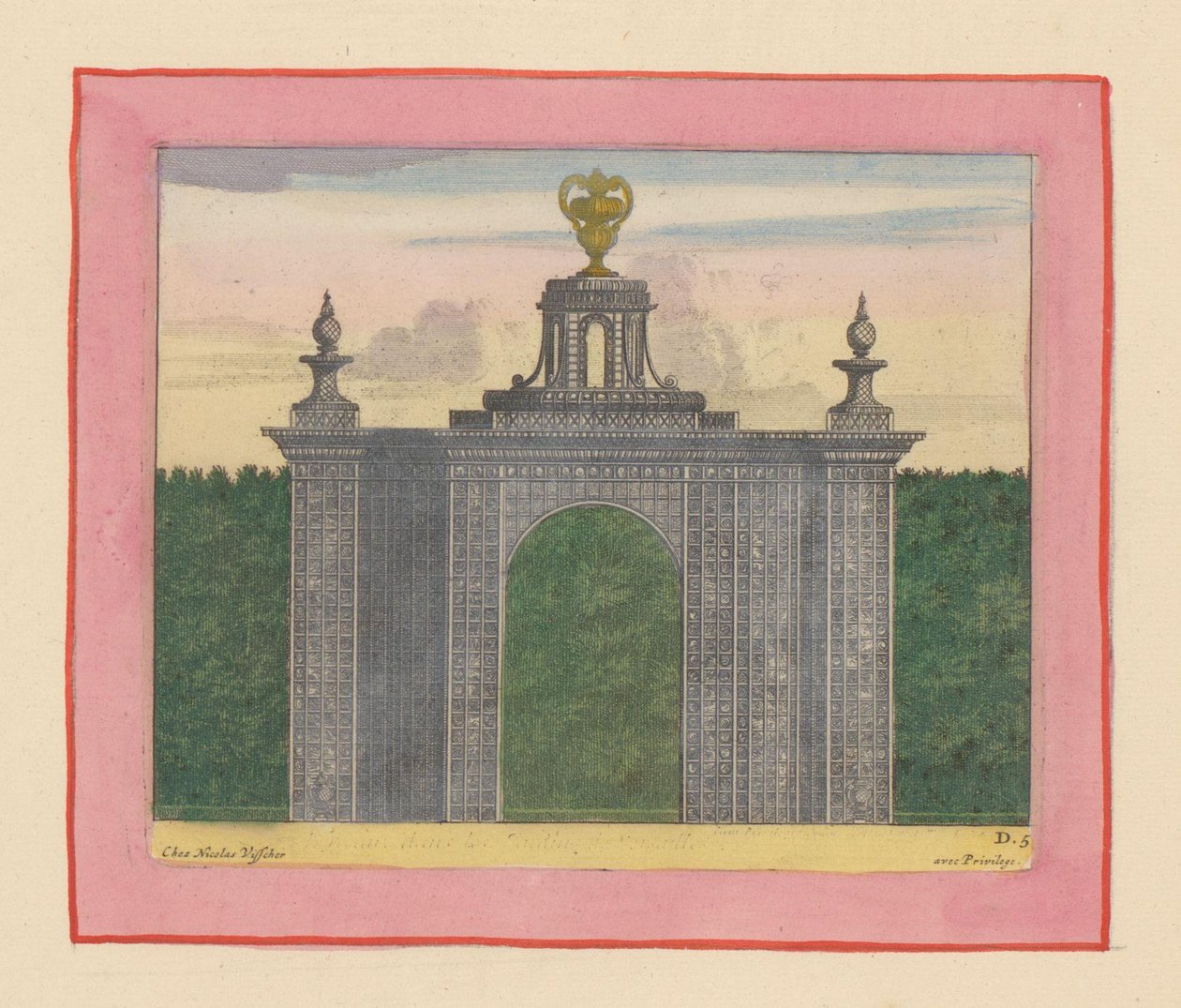 Gittertor mit Gartenvasen in den Gärten von Versailles - Willem Swidde