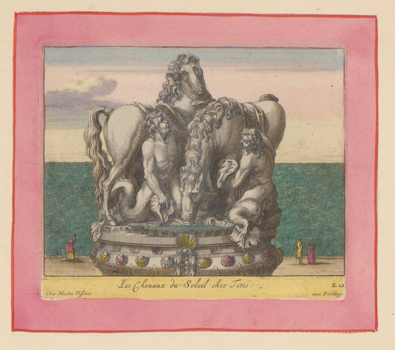 Statue der Sonnenpferde, betreut von zwei Tritonen - Willem Swidde