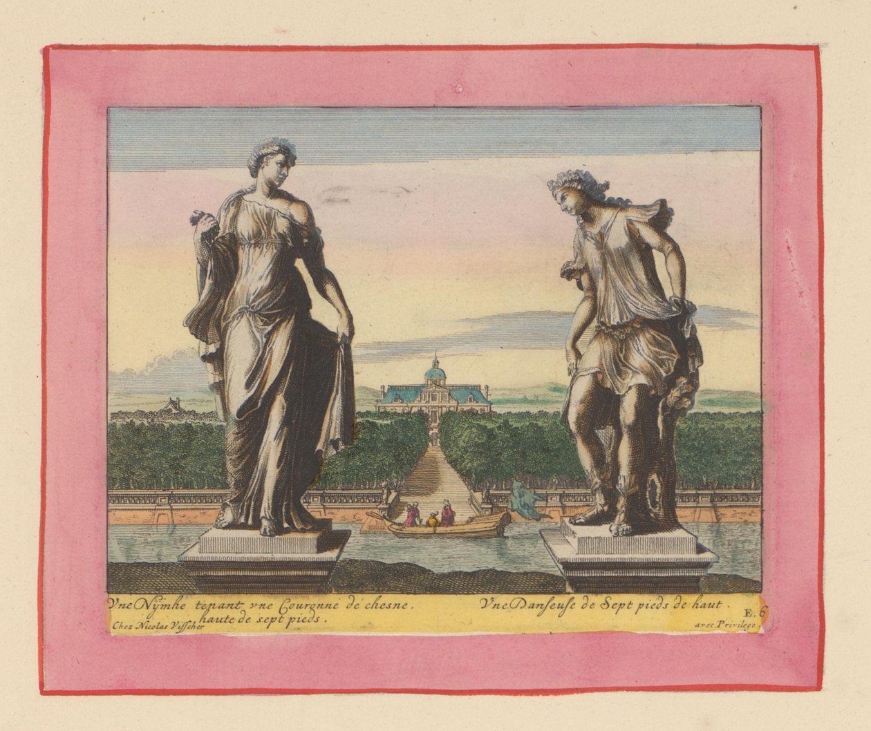 Statuen einer Nymphe mit Lorbeerkranz und einer Tänzerin - Willem Swidde