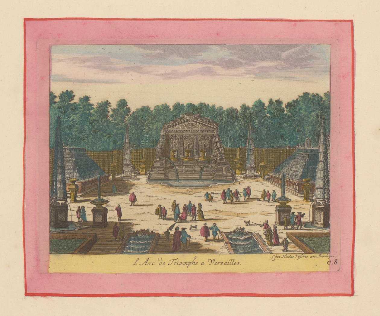 Triumphbogen in den Gärten von Versailles - Willem Swidde