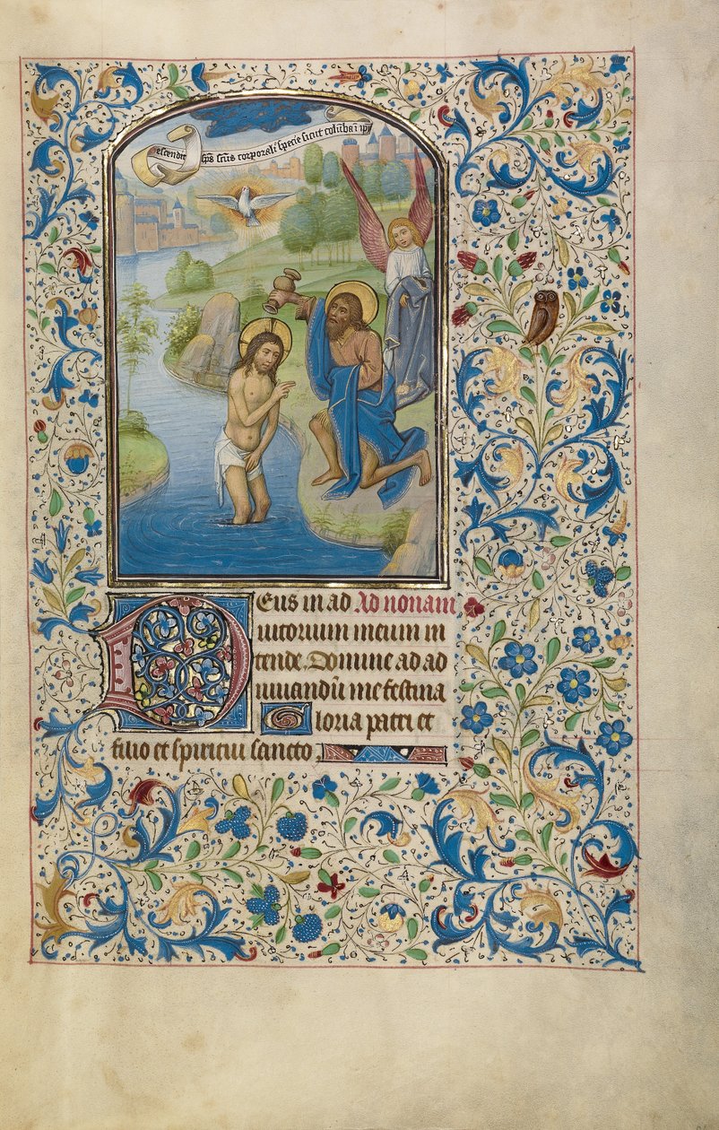 Die Taufe Christi - Willem Vrelant