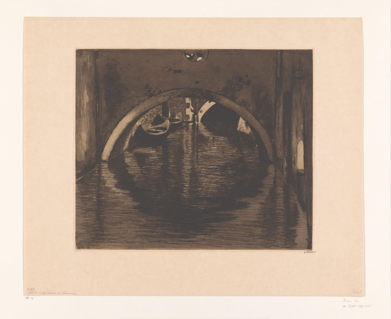 Sous le pont, Venise - Willem Witsen (signed by artist)