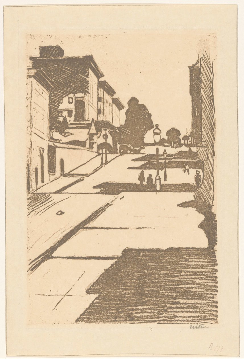 Vue de Maison Street et de l