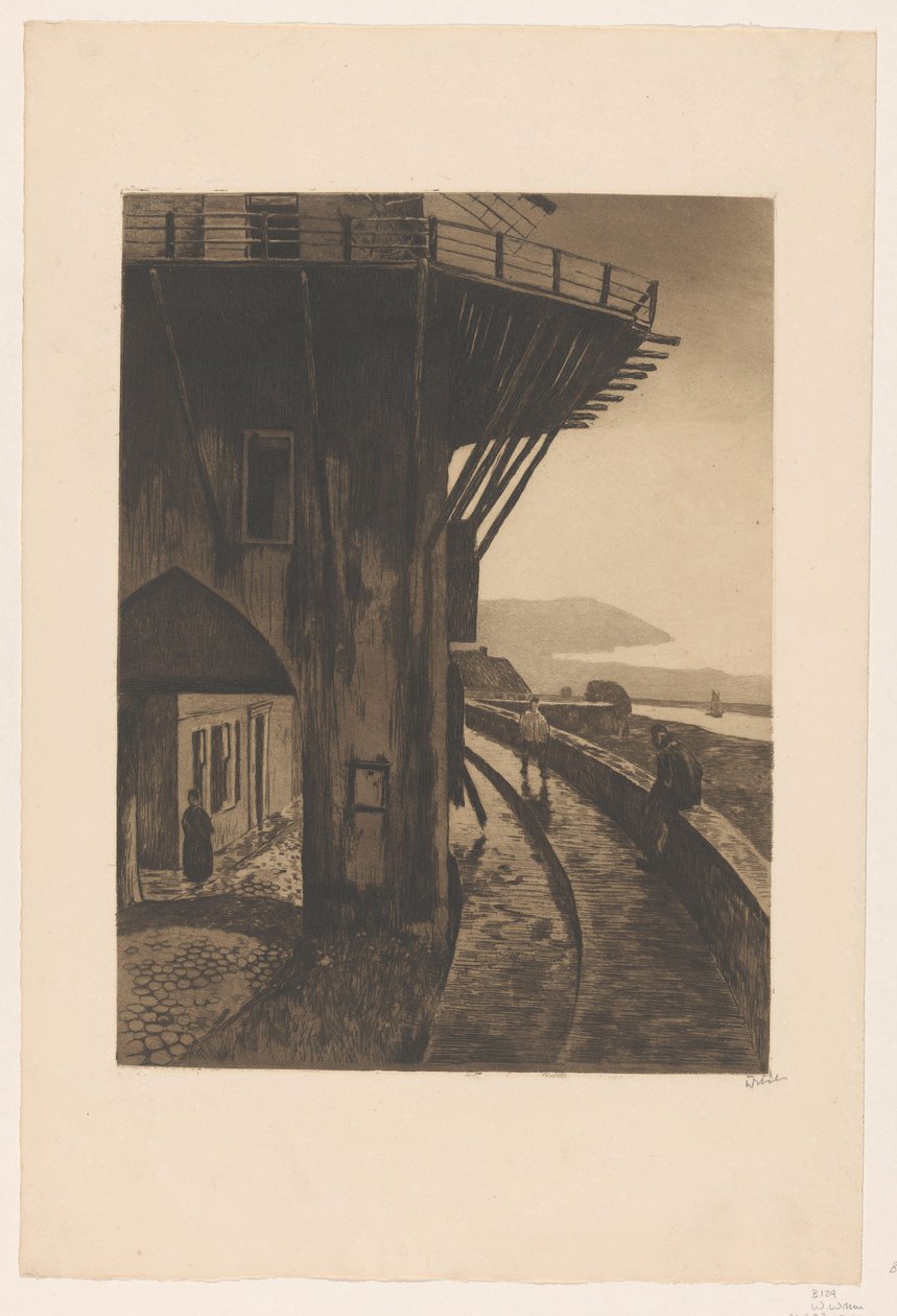 Vue sur la Molenpoort à Wijk bij Duurstede - Willem Witsen (signed by artist)