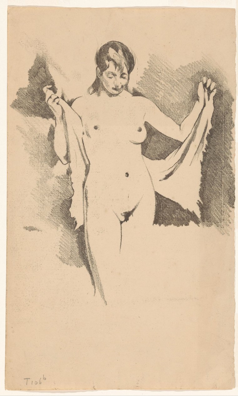 Femme nue debout se séchant - Willem Arnoldus Witsen