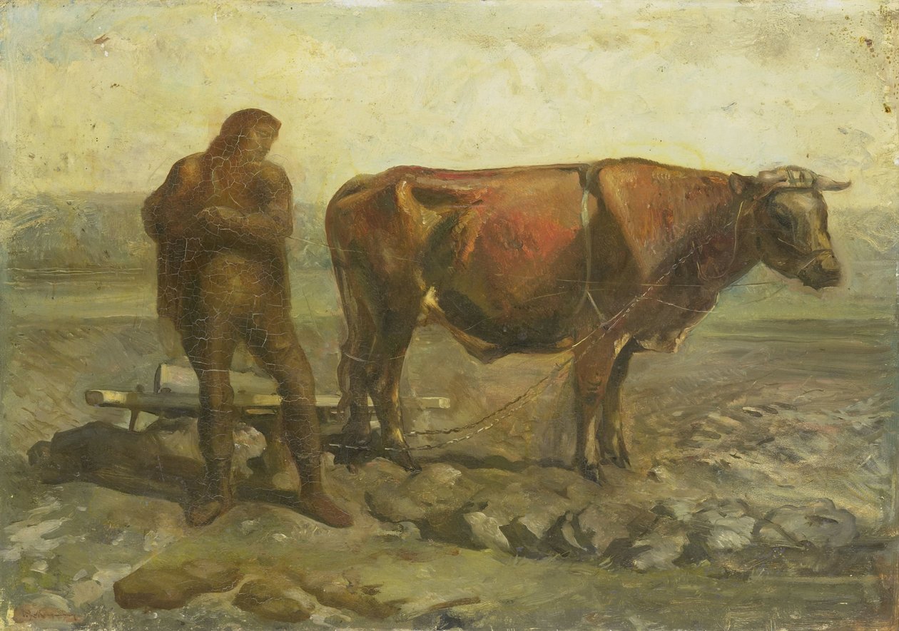 Paysans labourant - Willem van Konijnenburg