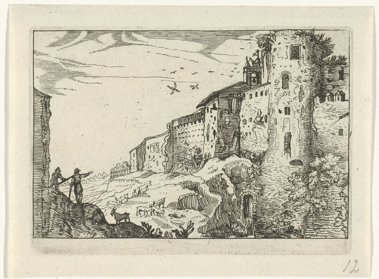 Paysage avec ruine romaine - Willem van Nieulandt (II)
