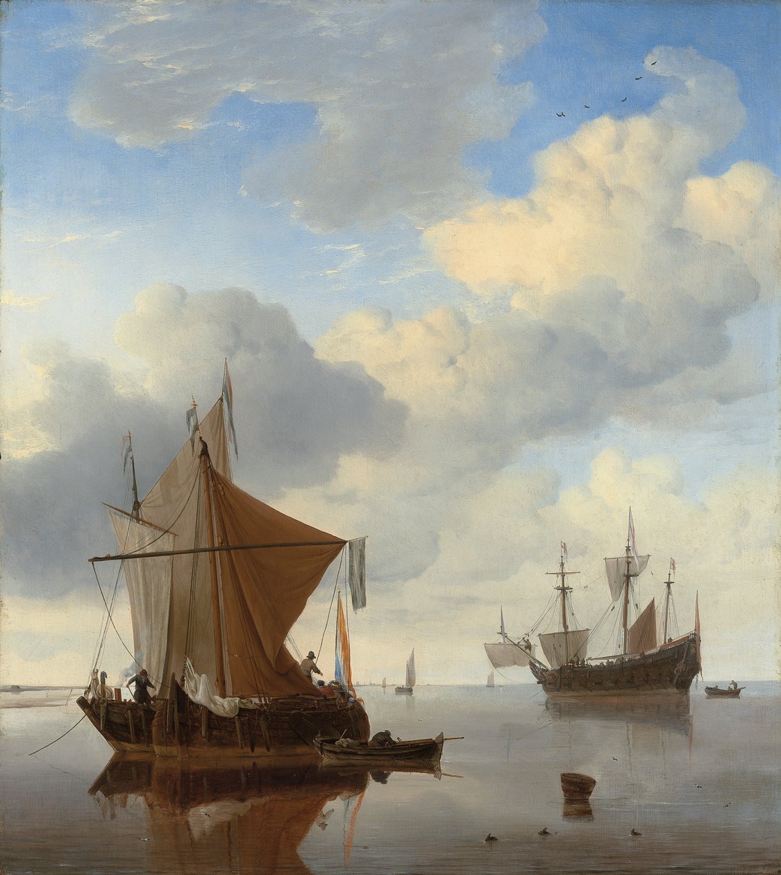 Calme - un smalschip et un kaag à l