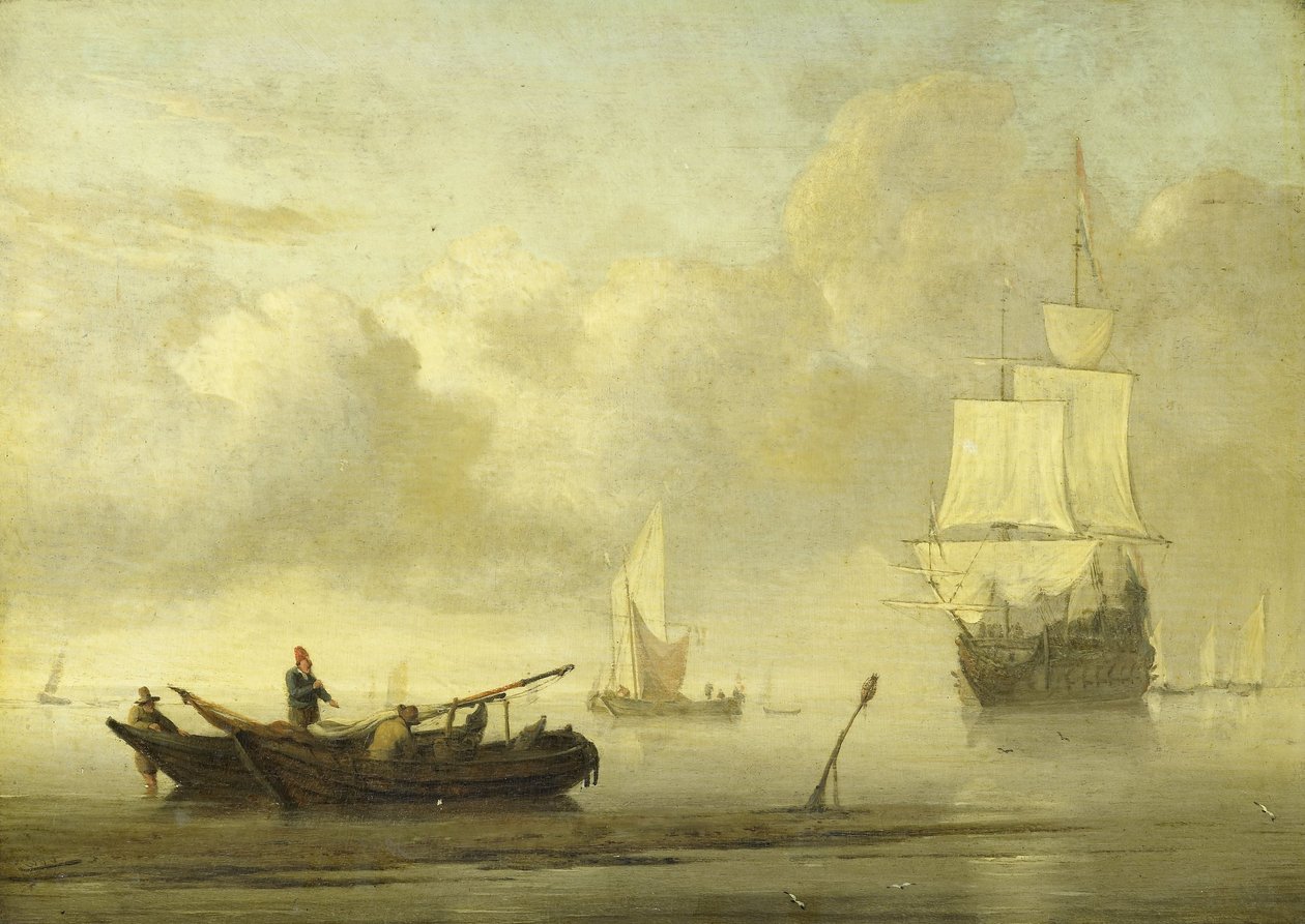 Navires près de la côte lors d