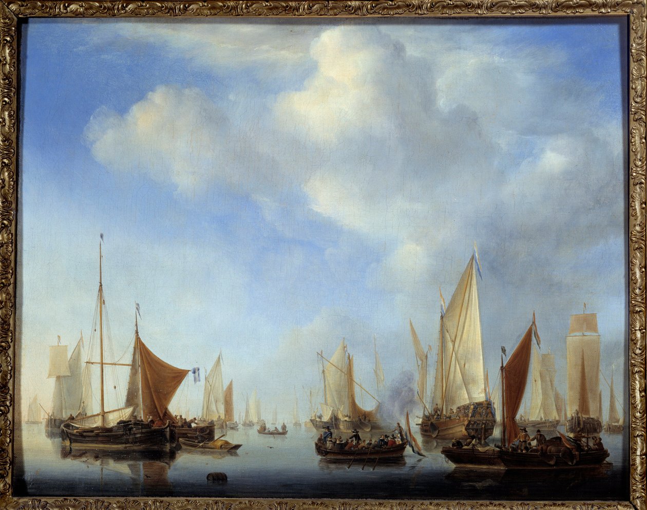 La petite flotte Peinture par Willem Van de Velde II le Jeune (1633-1707) - Willem van de Velde the Younger