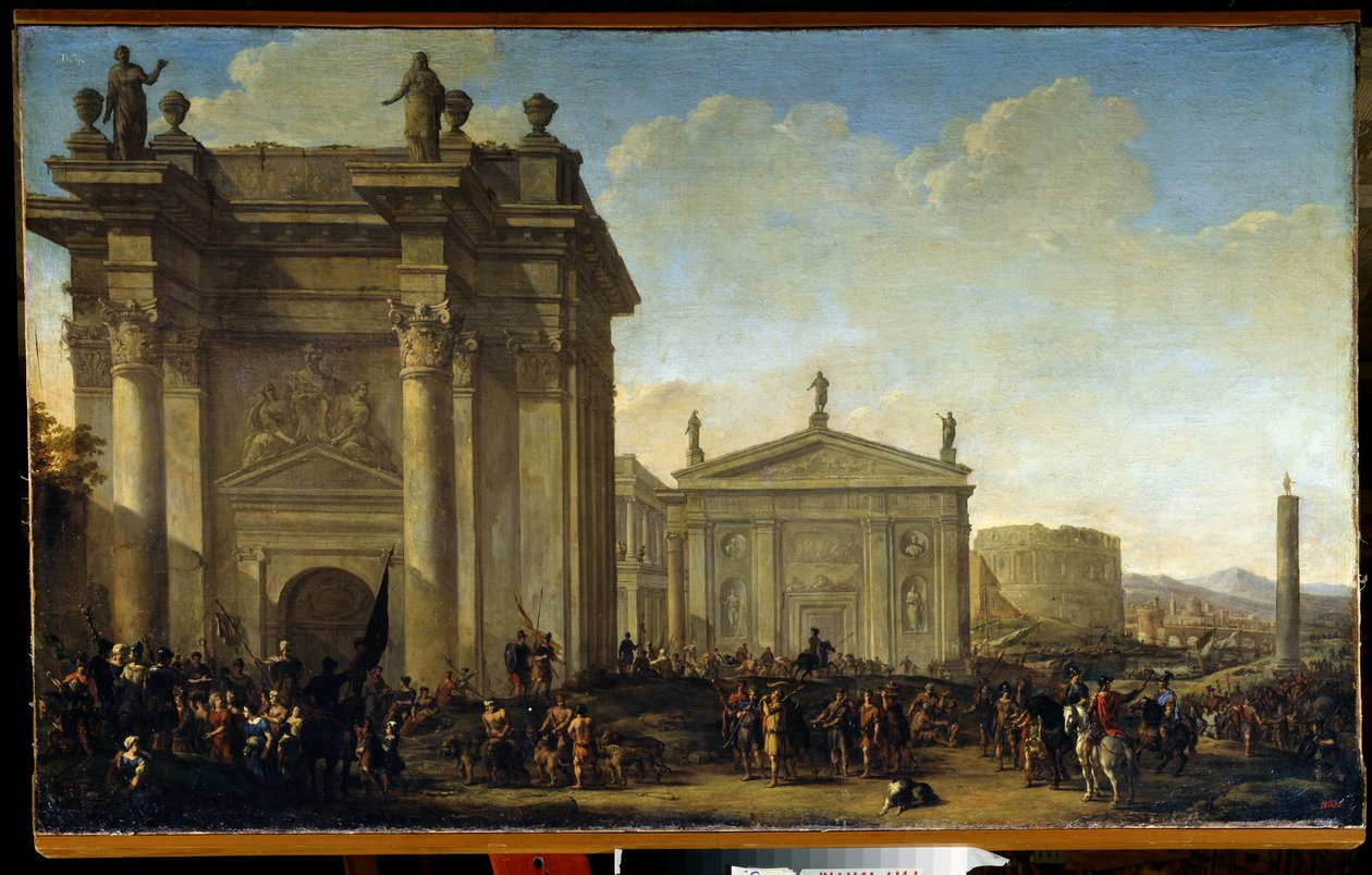 Une procession triomphale - Willem van de Velde the Younger
