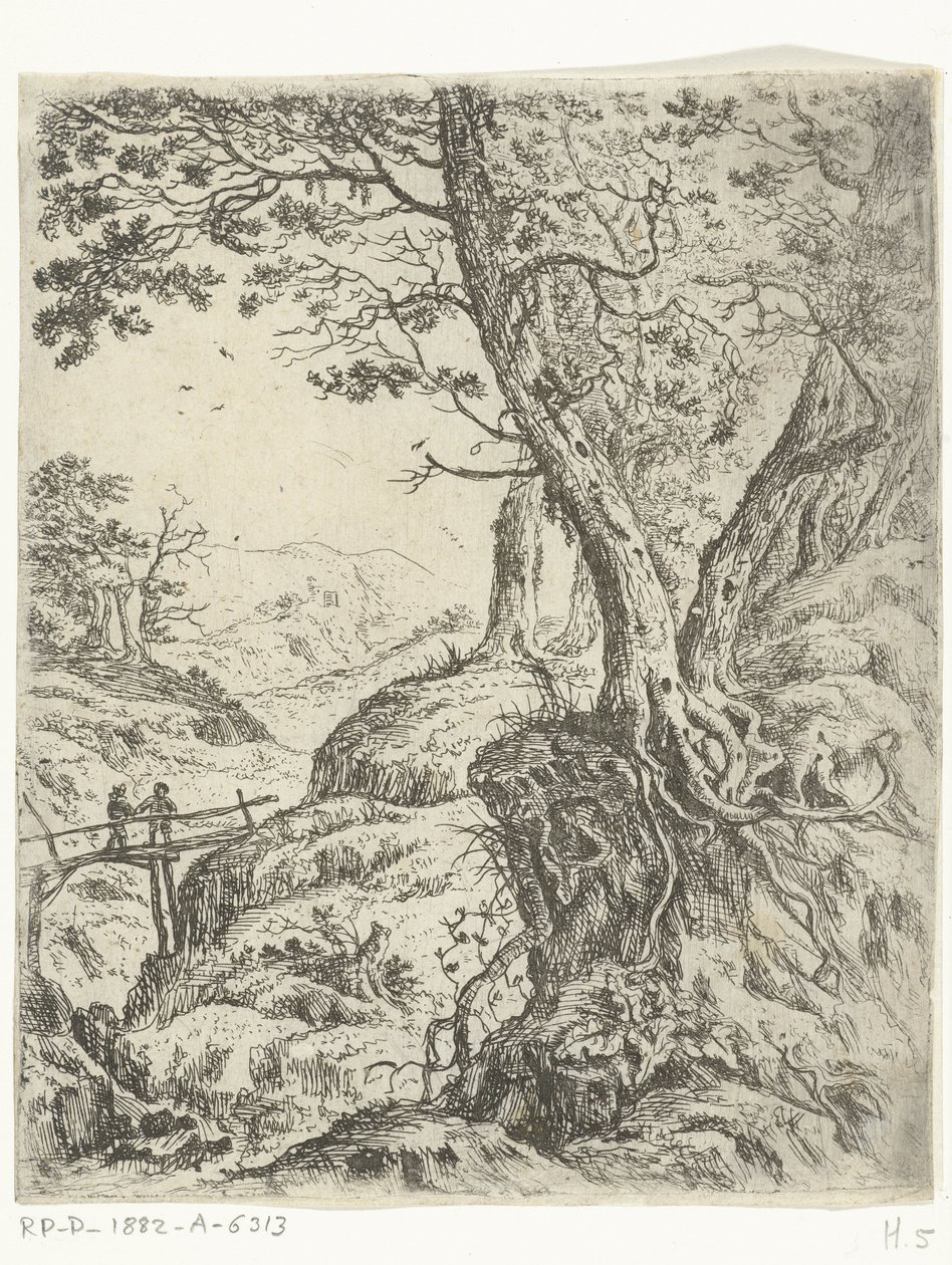 Paysage avec petit pont en bois - Willem von Bemmel