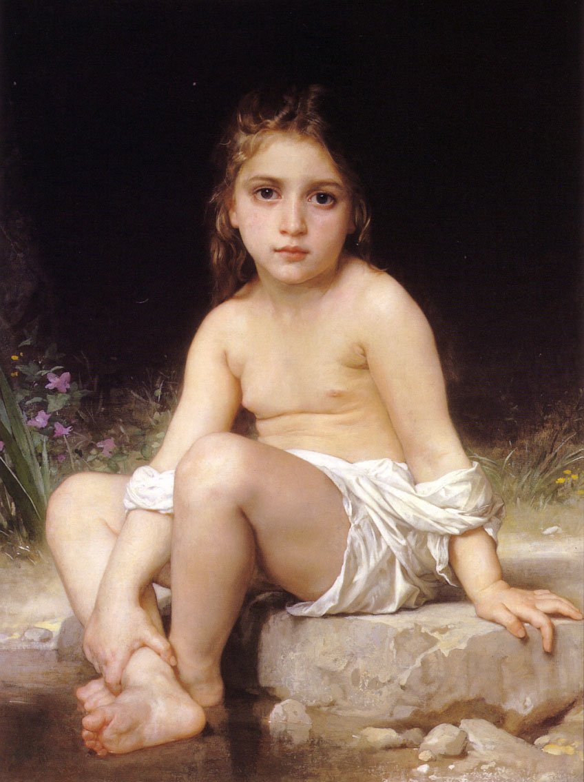 Enfant au Bain - William-Adolphe Bouguereau