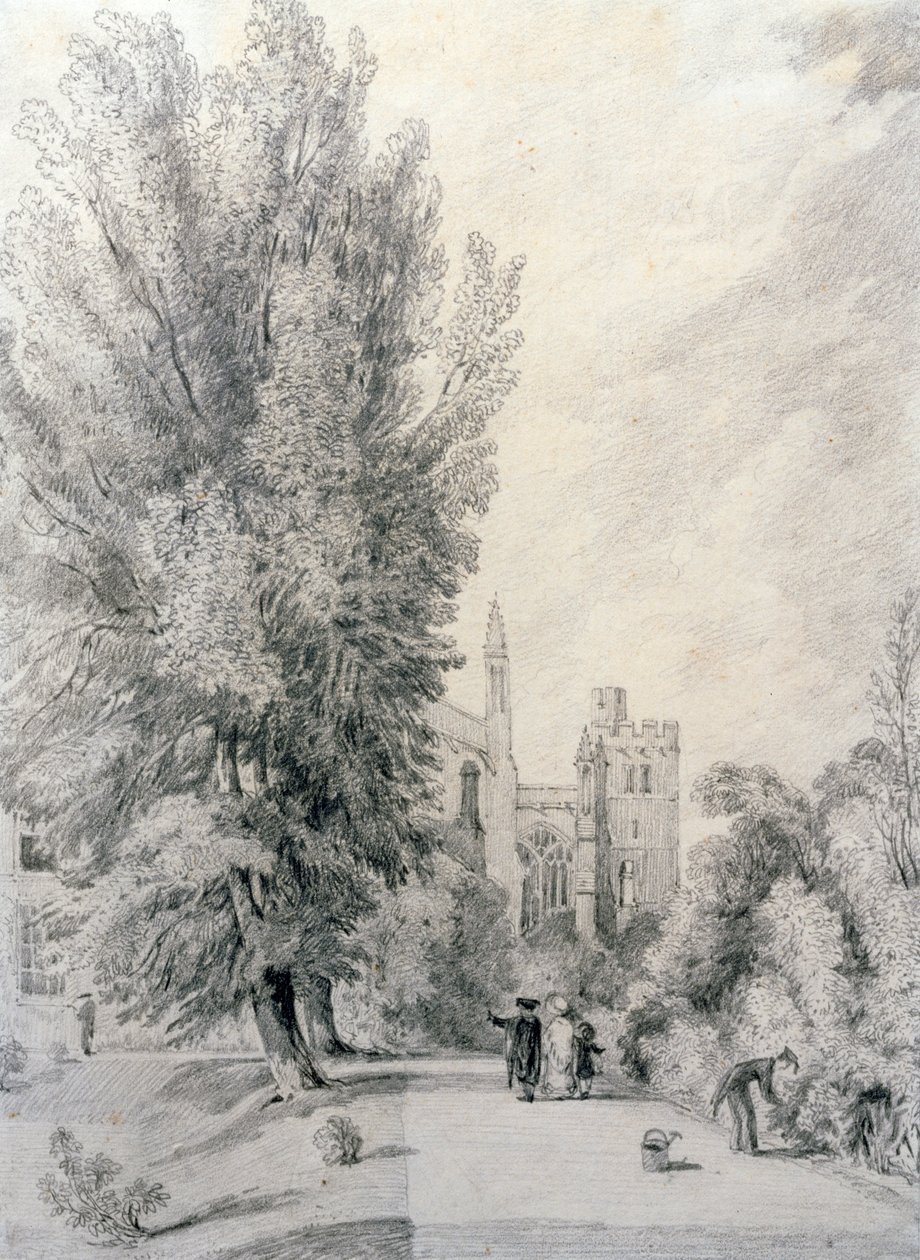 Jardin du New College, 1821 - William Alfred Delamotte