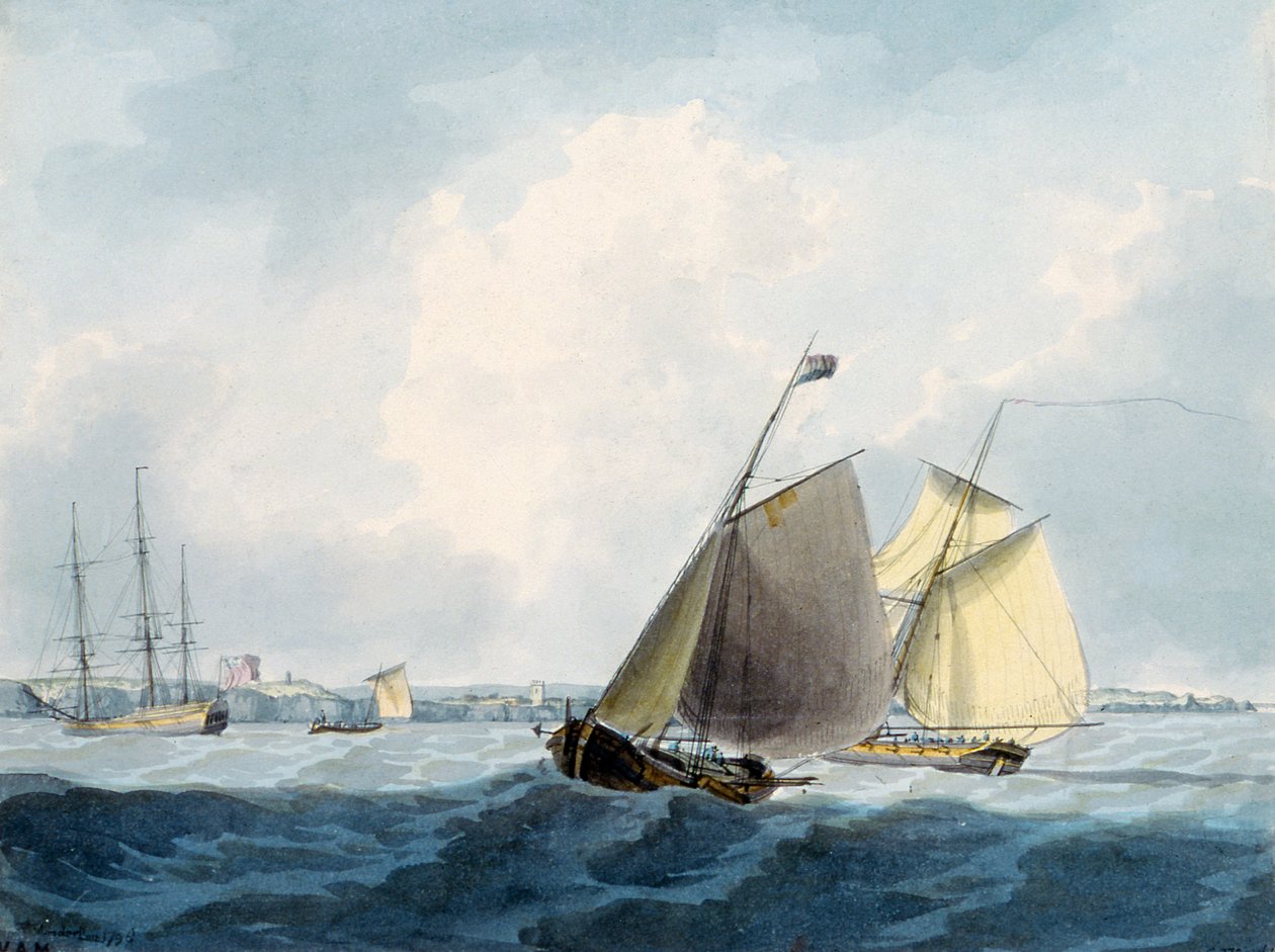 Navires au large de Cromer, Norfolk - William Anderson