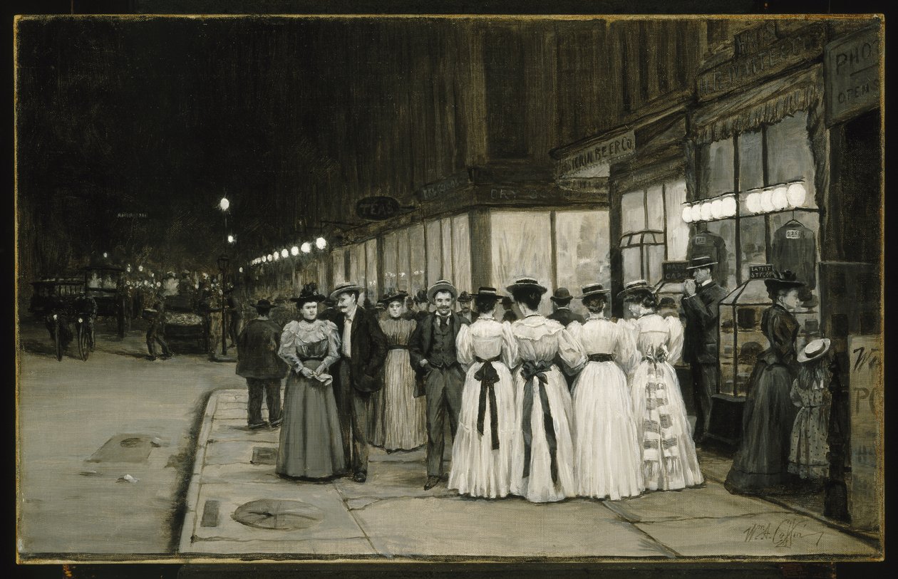 Samedi soir en août - Huitième Avenue - William Anderson Coffin